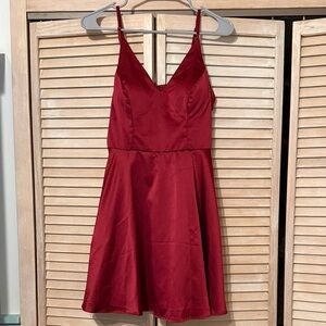B Darlin Vibrant Red Mini Dress